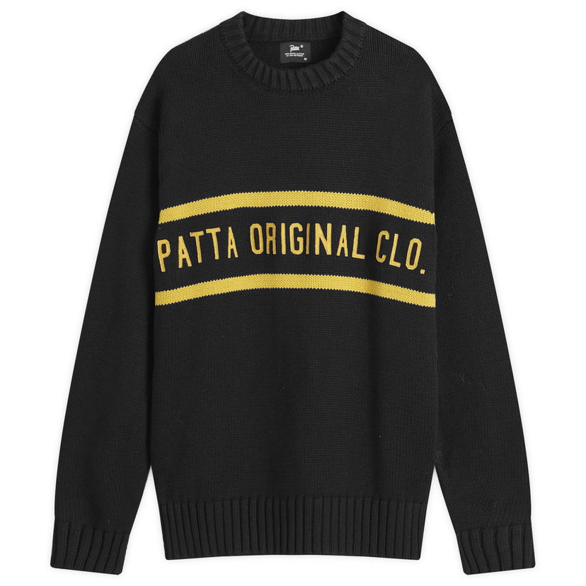 Villapaita Patta Original Clothing Knitted Jumper Black Musta | POC-AW24-7000-324-0341-001