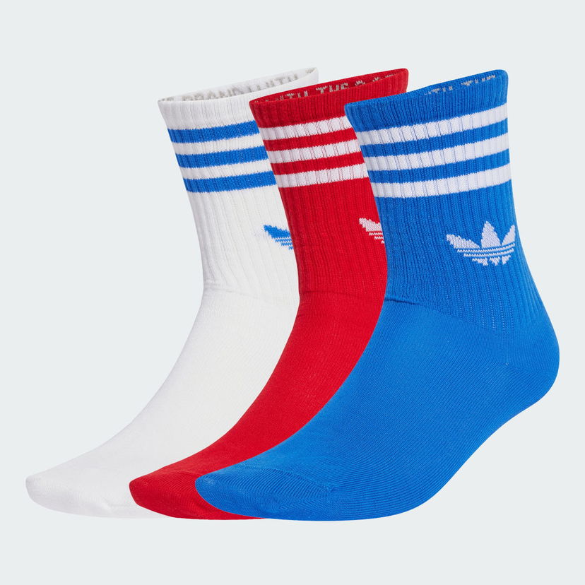 Sukat adidas Performance 3-Stripes Crew Socks - 3 Pairs Monivärinen | JZ4942