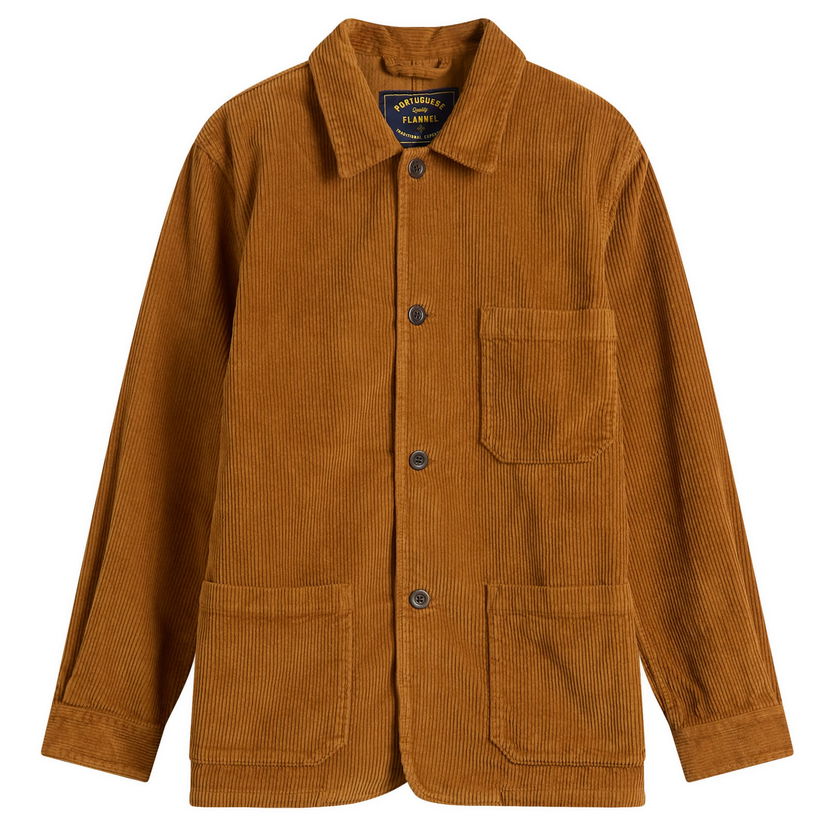 Takki Portuguese Flannel Portuguese Flannel Labura Corduroy Chore Jacket Ruskea | AW25047-ATS