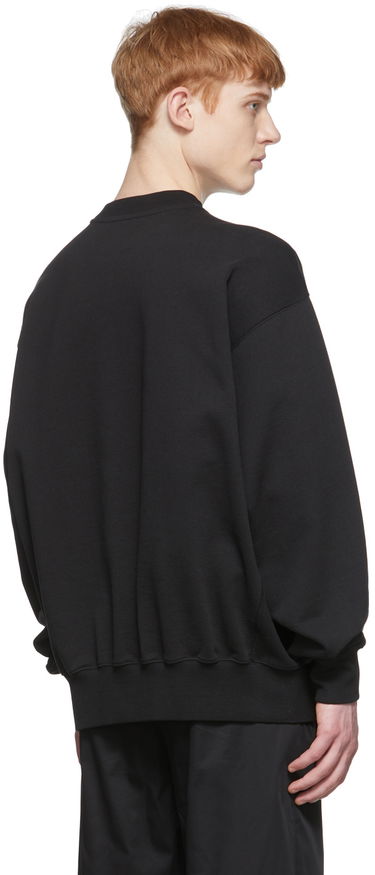Huppari We11done We11done Cotton Sweatshirt with Stars Print Musta | WD-TS1-22-663-U-BK, 2
