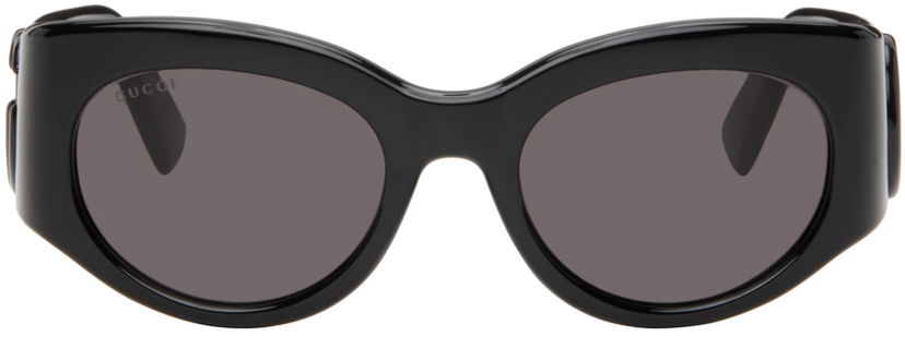 Vaatteet Gucci Gucci Black Marmont Monocolor Round Sunglasses Harmaa | GG1544S