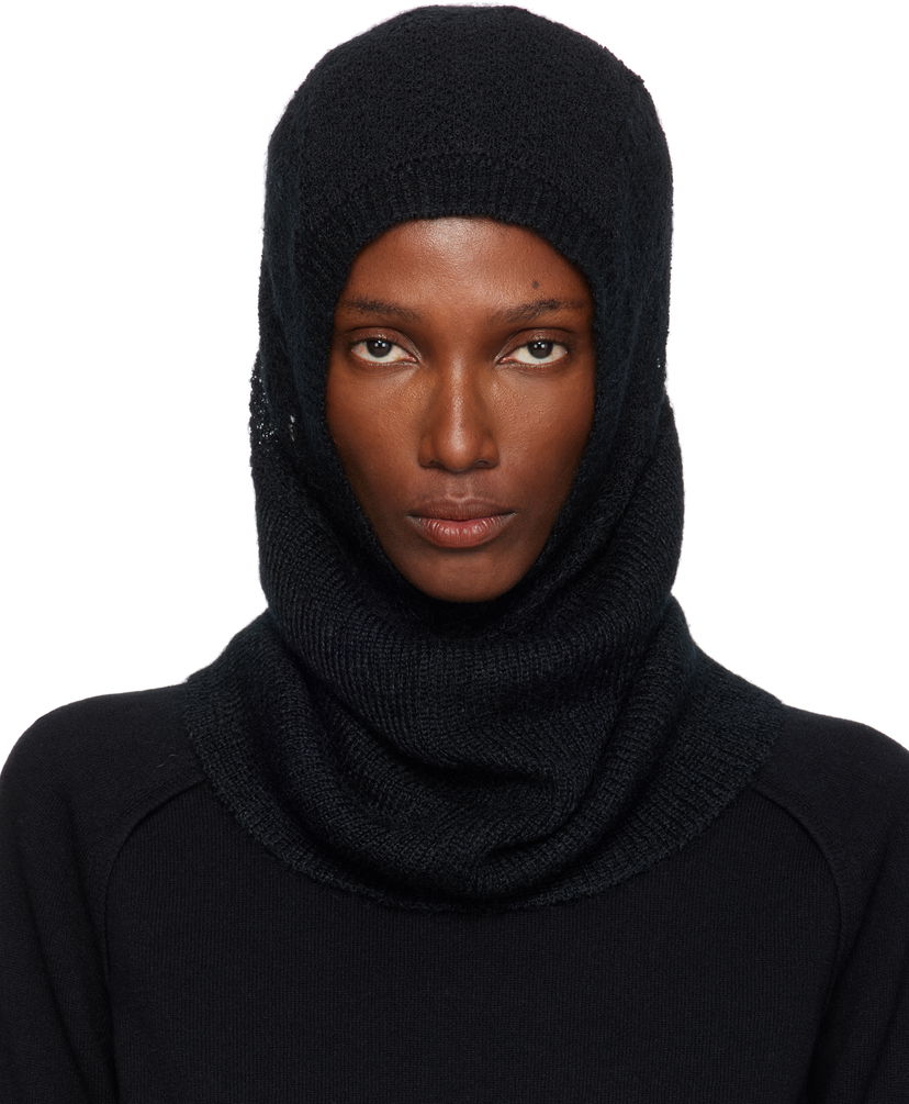 Hattu Ann Demeulemeester Ann Demeulemeester Vali Knit Balaclava Musta | 2520-W-HT08-KN070-099