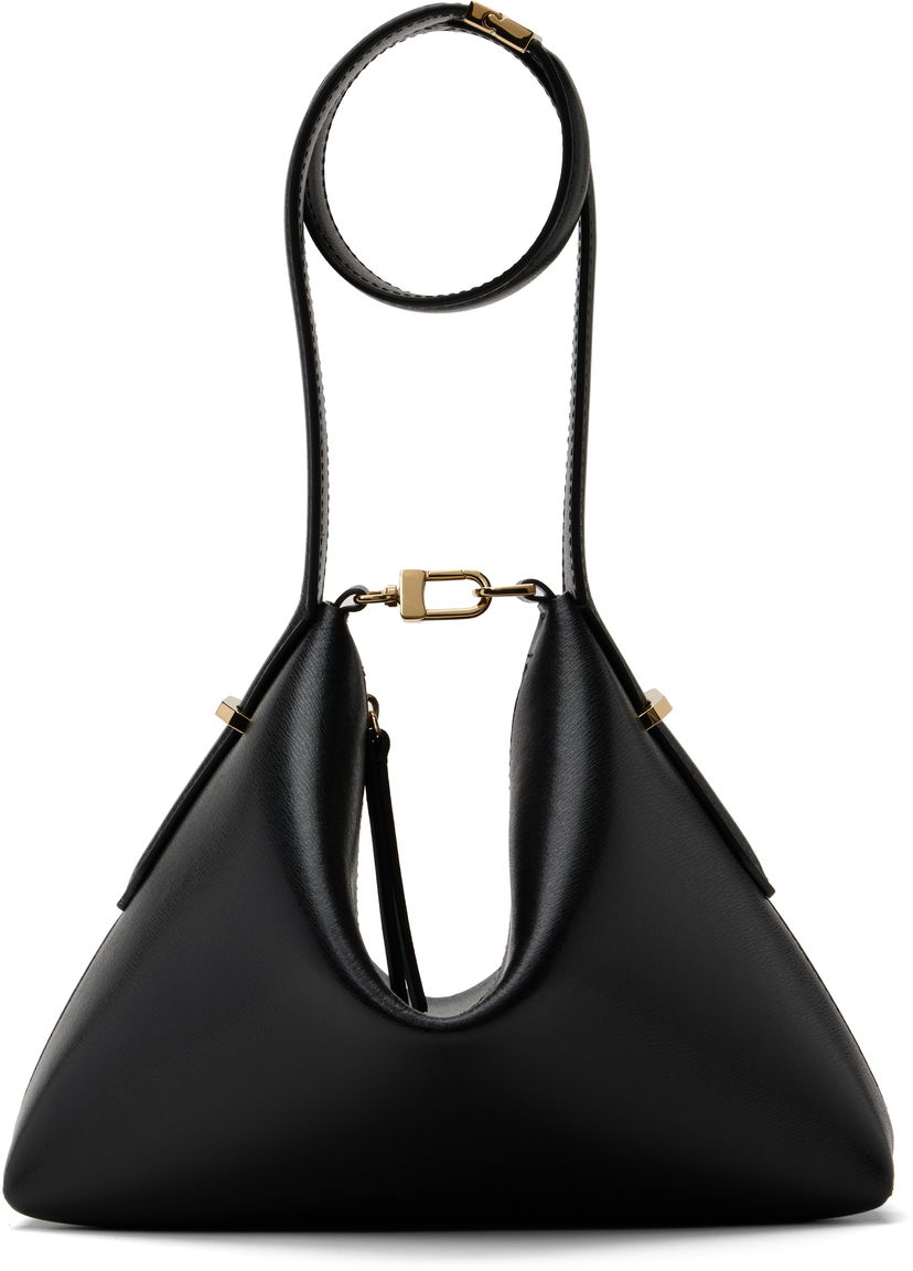 Käsilaukku TOTEME TOTEME Bevel Leather Wristlet Clutch Musta | 253-WAL0090-LE0025
