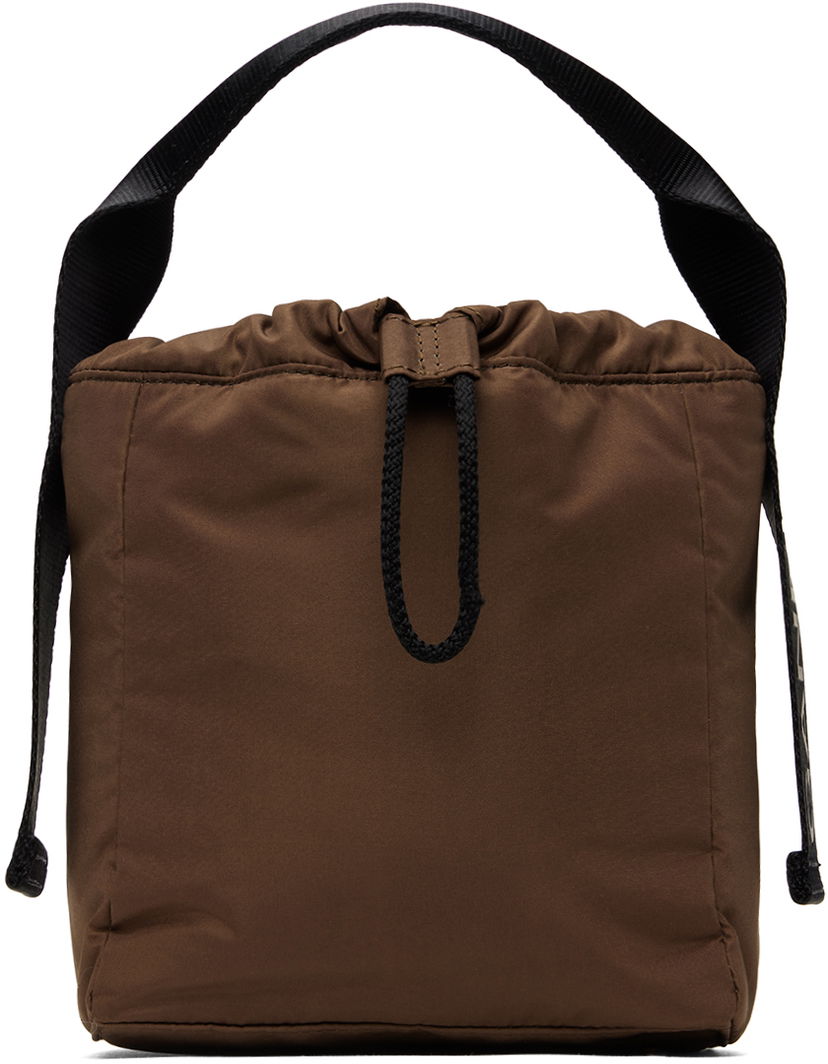 Kangaskassi GANNI Drawstring Tech Tote Bag Ruskea | A6206