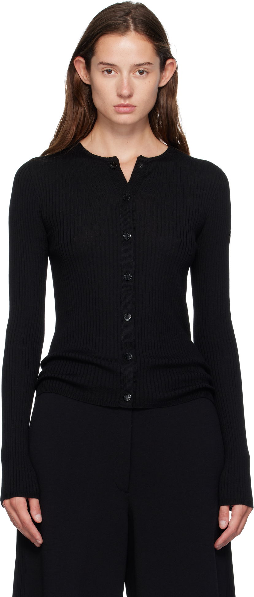 Villapaita Moncler Genius x EE72 Wool Cardigan Musta | K24039B00003M1131