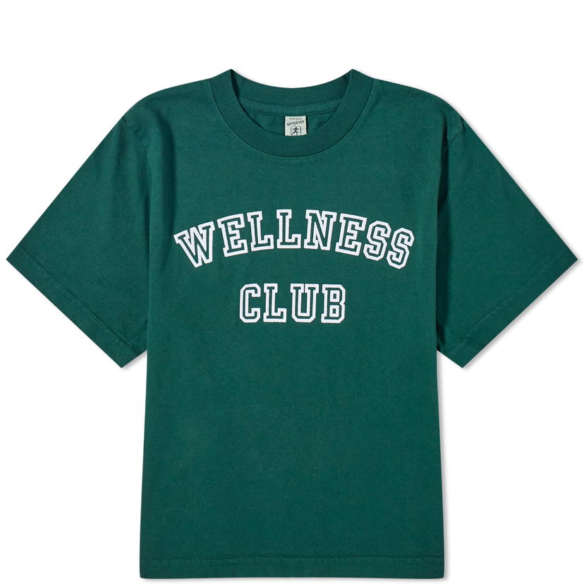 T-paita Sporty & Rich Wellness Club Cropped T-Shirt Vihreä | TS874FO