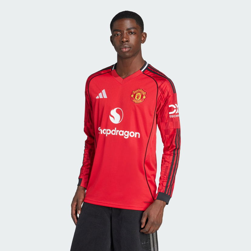Jersey adidas Performance Manchester United 25/26 Home Long Sleeve Jersey Punainen | JP3037