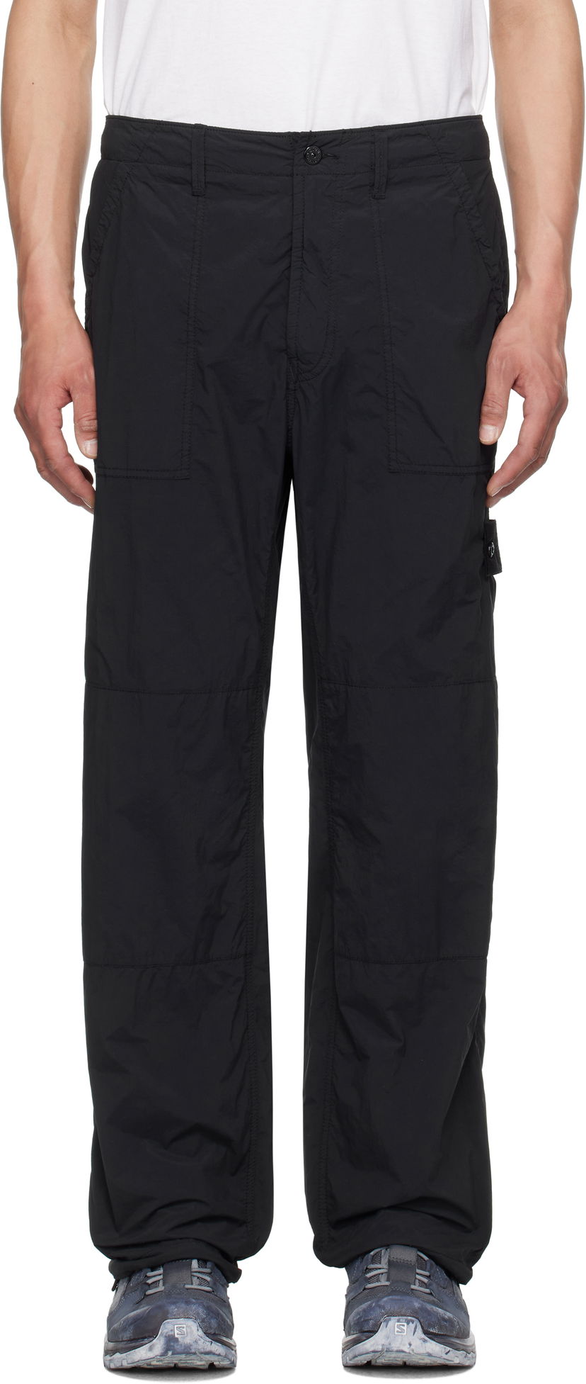 Cargo housut Stone Island Stone Island Nylon Ghost Trousers Musta | K1S15 3100012 S00F6