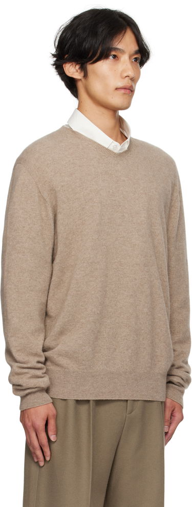 Villapaita The Row The Row Rod V-Neck Sweater Beige | 1014-Y556, 1