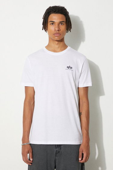 T-paita Alpha Industries Backprint T-Shirt With Print Valkoinen | 128507.09, 0
