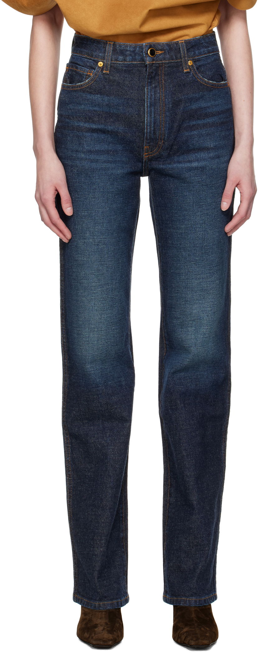 Jeans Khaite KHAITE Danielle Stretch Jeans Sininen | 1032916010