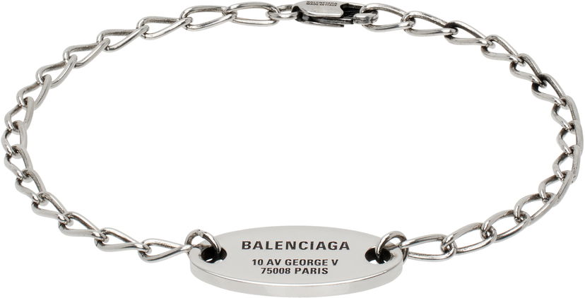 Rannerengas Balenciaga Balenciaga Everyday Chain Bracelet Metallinen | 817679TZ99I