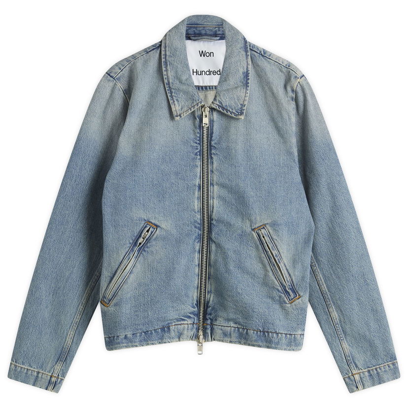 Takki Won Hundred Men's Dutton Denim Jacket, Size Small Sininen | 3753-15028