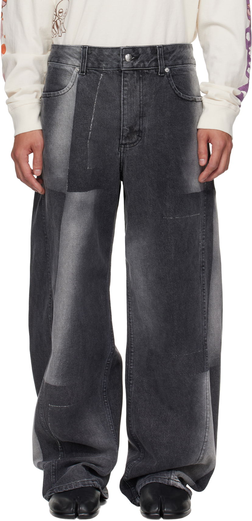 Jeans Eckhaus Latta Eckhaus Latta Bend Jeans Musta | 1225-EL-PF25-SF