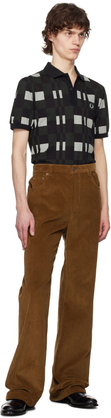 Poolopaita Fred Perry Fred Perry Split Chequerboard Polo Musta | M8691, 4