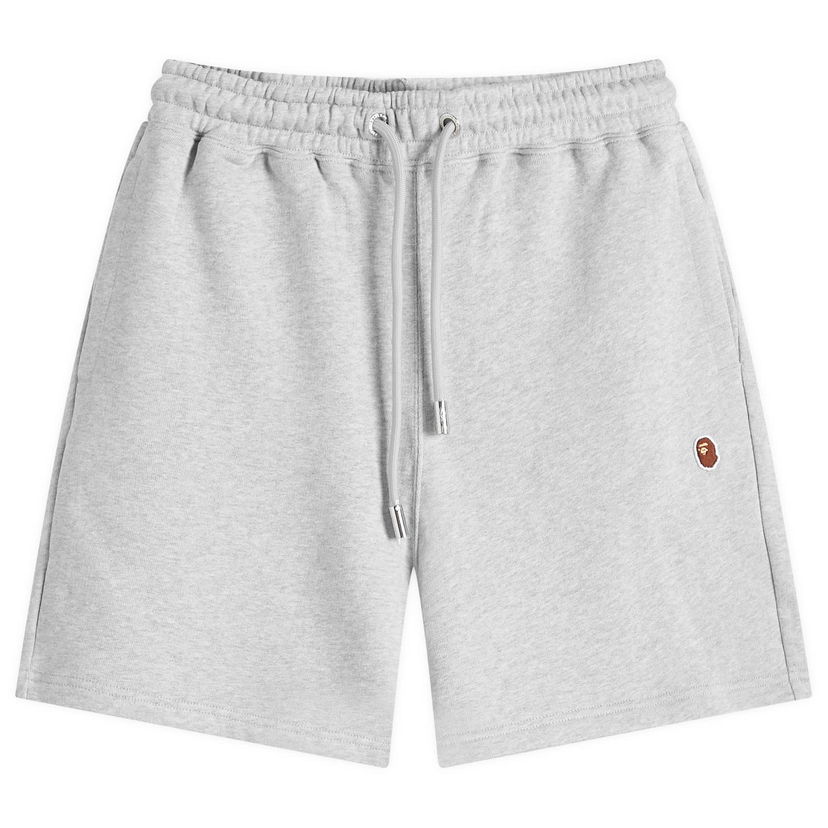 Shortsit BAPE A Bathing Ape One Point Sweat Short Harmaa | 001SPK301307M-GRY