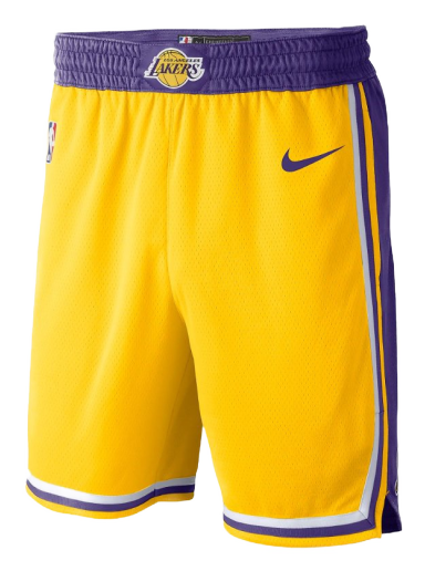 Shortsit Nike NBA Los Angeles Lakers Icon Edition Keltainen | aj5617-728