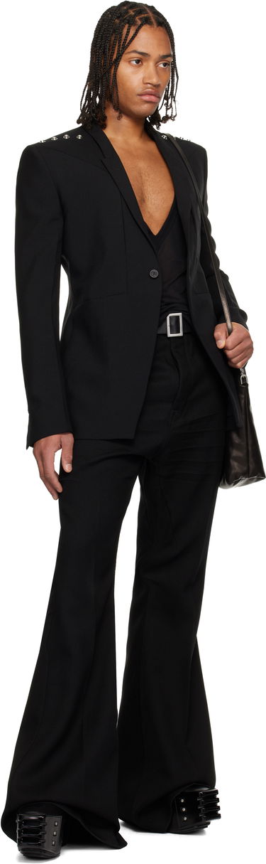 Housut Rick Owens Concordians Bolan Flared Trousers Musta | RR02E1335 WD, 4