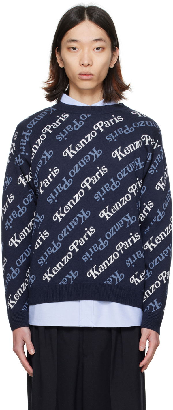 Villapaita KENZO Paris VERDY x Sweater Tummansininen | FE55PU4573CB