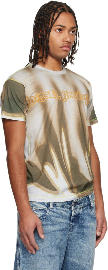 T-paita Diesel T-Norm-Show Short Sleeve T-shirt with Faded Gradient Pattern Monivärinen | A21228-0BKBY-9ECA, 1