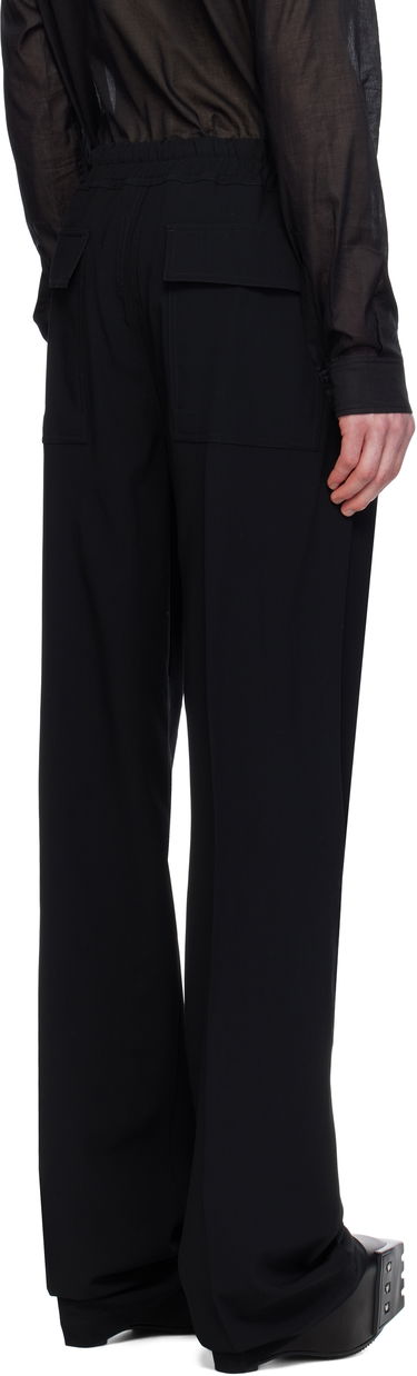 Housut Rick Owens Rick Owens Hollywood Dietrich Drawstring Trousers Musta | RU01E5378 WLP, 2