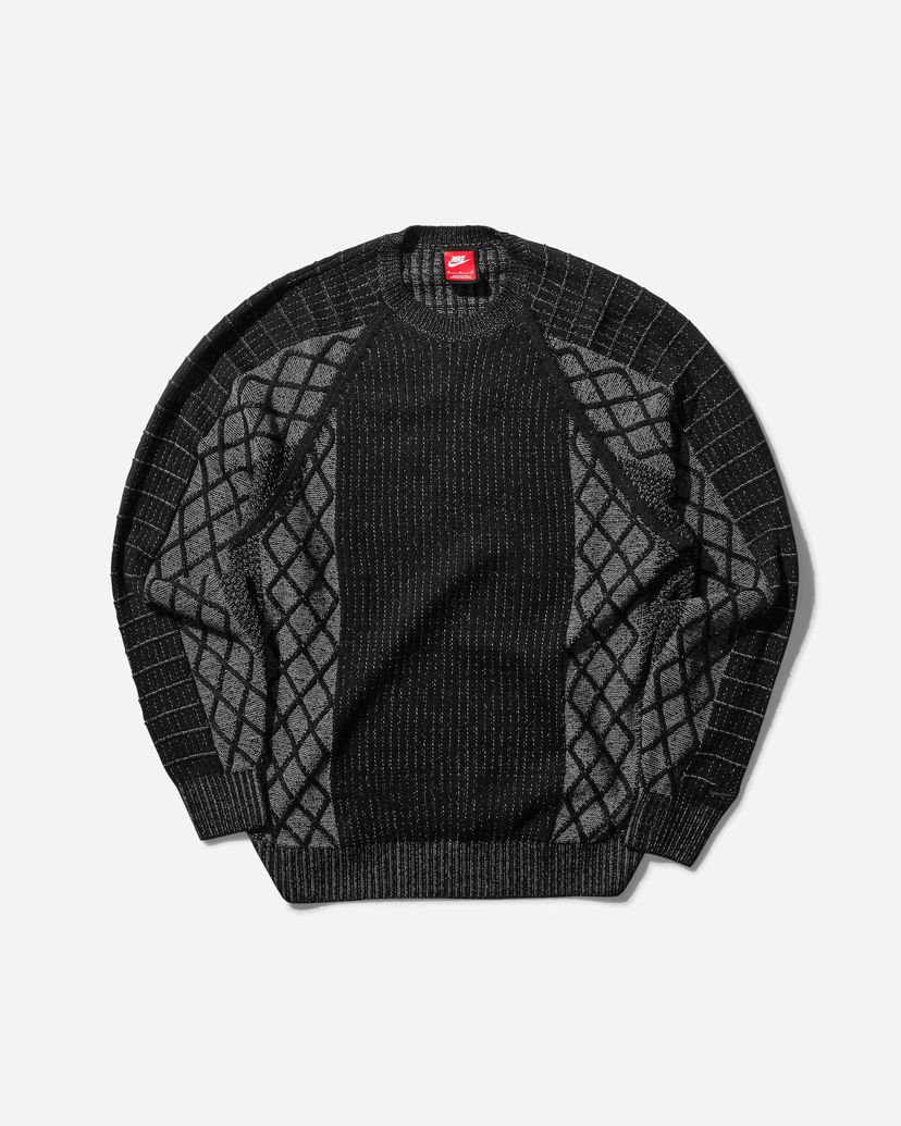 Villapaita Nike Tech Crewneck Sweater Musta | FZ7562-010