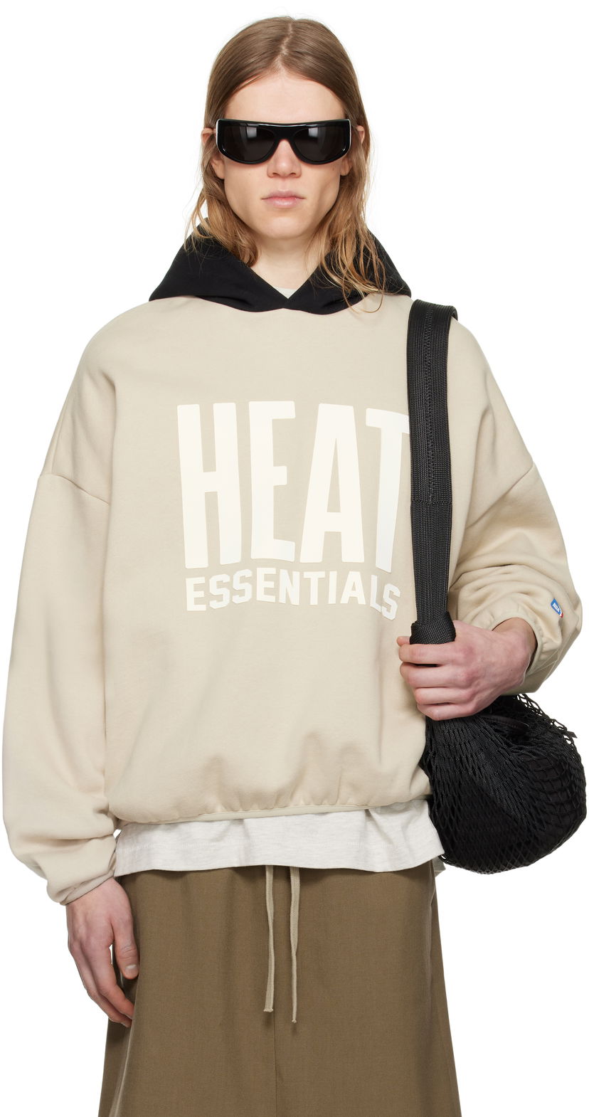 Huppari Fear of God ESSENTIALS NBA Heat Pull Over Hoodie Beige | 192AL246302F