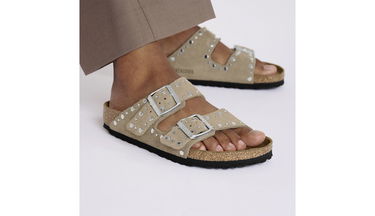 Tennarit ja kengät Birkenstock Arizona Rivet Suede Leather Regular Fit Sandals Beige | B1029361, 7