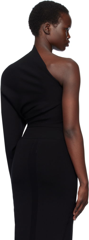Mekko Rick Owens Rick Owens Hollywood One Shoulder Asymmetrical Top Musta | RP01E7691 KST, 2