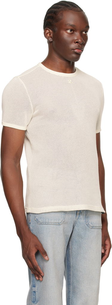 T-paita Courrèges Semi-Sheer T-Shirt Musta | 124JTS123JS0069, 4