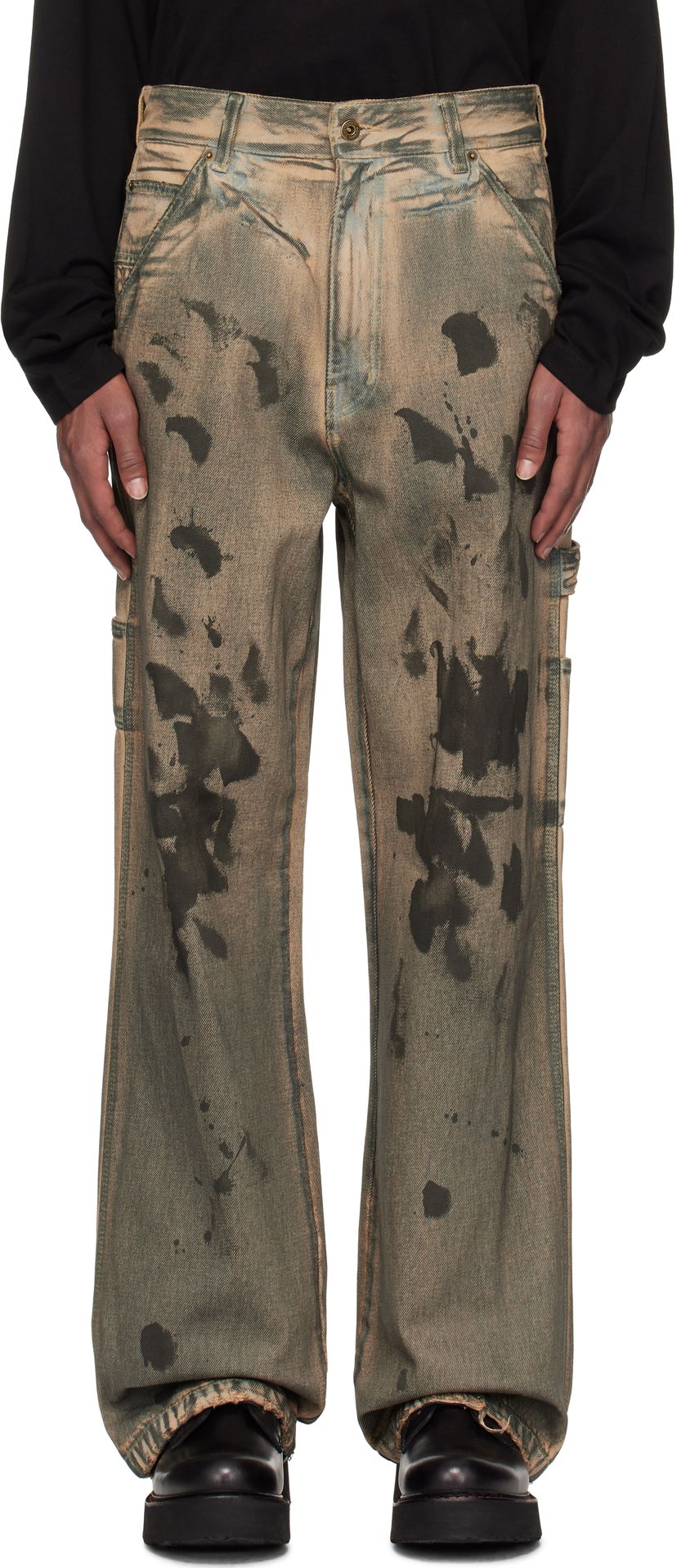 Jeans We11done We11done Carpenter Jeans Vihreä | WD-DP3-24-338-M-BG