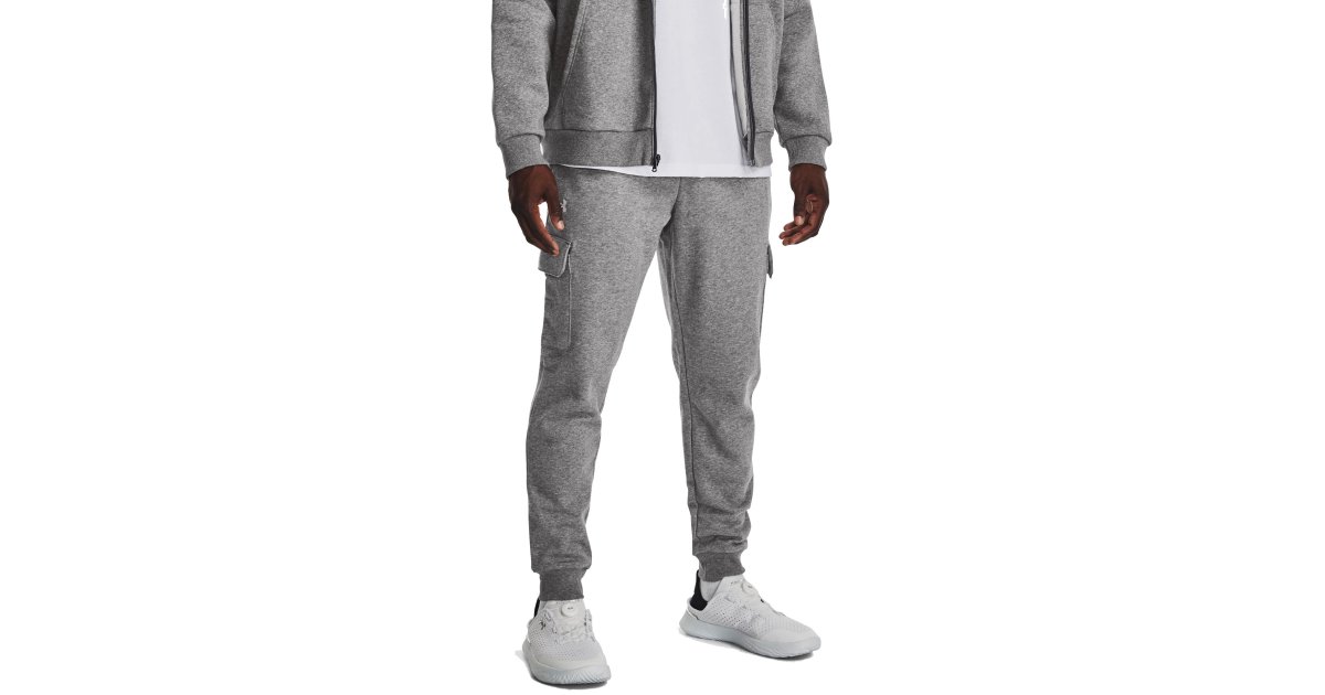 Cargo housut Under Armour Rival Fleece Harmaa | 1382134-026, 1
