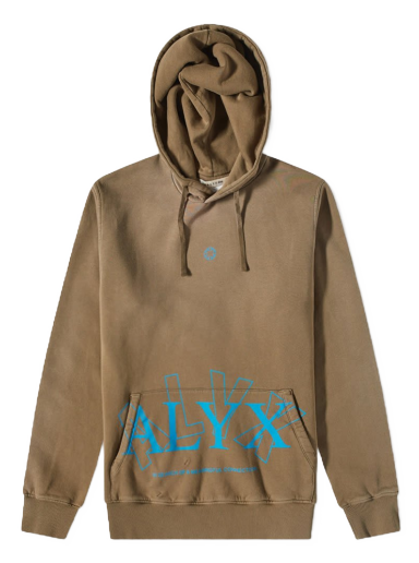 Huppari 1017 ALYX 9SM 2X Logo Hoody Ruskea | AAUSW0180FA01-BEG0003