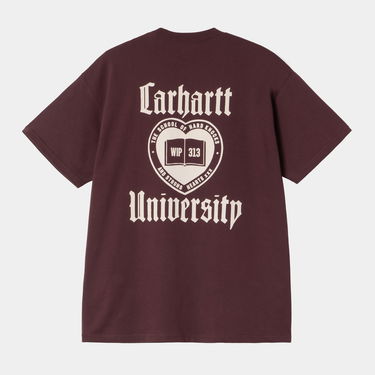 T-paita Carhartt WIP Carhartt WIP Schooling Short Sleeve T-Shirt Burgundia | I035453_9, 1