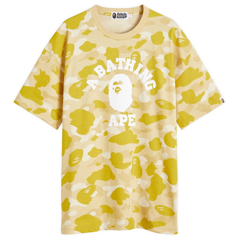 T-paita BAPE A Bathing Ape Women's Color Camo College T-Shirt Relax in Yellow, Size Medium | END. Clothing Keltainen | 001CSK302008L-YLW