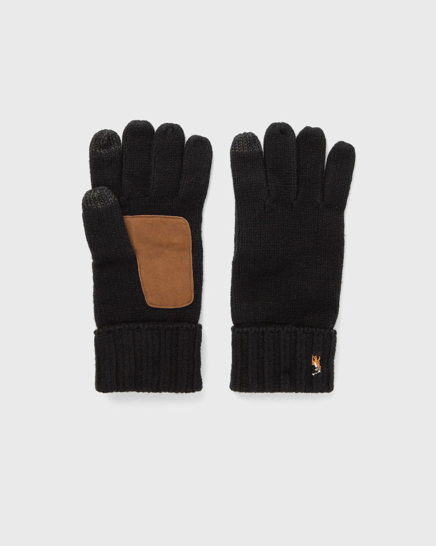Käsineet Polo by Ralph Lauren Knitted Gloves with Touchscreen Tips and Palm Patch Musta | 449959338001, 0