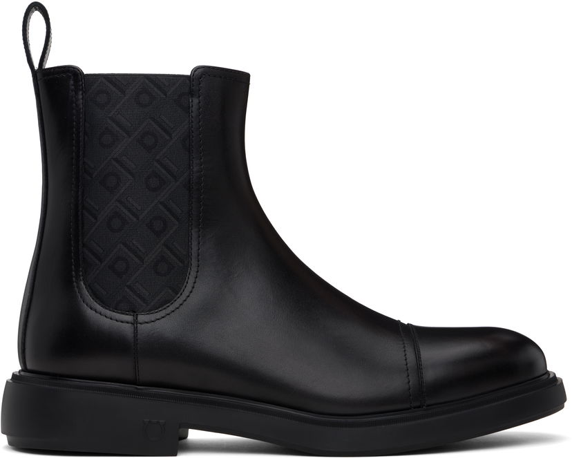 Vaatteet FERRAGAMO Ferragamo Beat Camden Chelsea Boots Musta | 777036