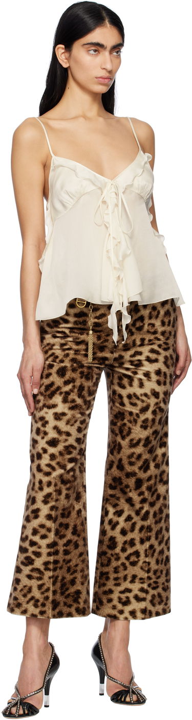 Tankkitoppi CHLOÉ Chloé Silk Ruffled Camisole Beige | CH25SHT08329, 3