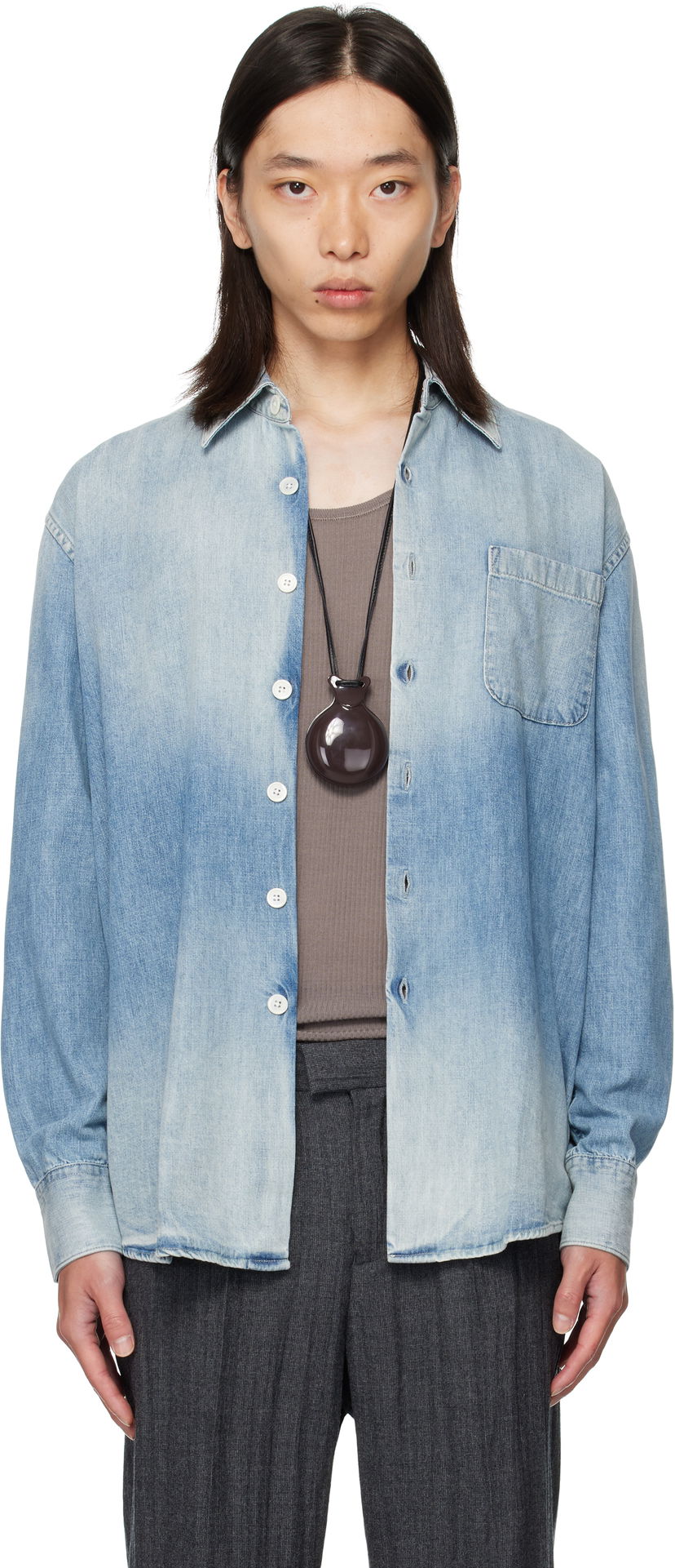 Paita OUR LEGACY OUR LEGACY Above Denim Shirt Sininen | M4252AC