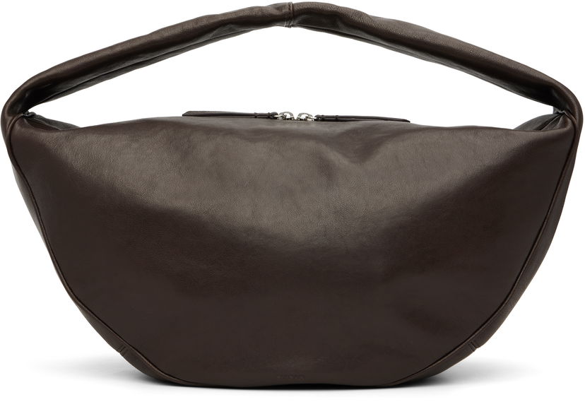 Olkalaukku BY FAR BY FAR Maxi Cush Washed Leather Shoulder Bag Ruskea | MWBSB022LL034BR054PL