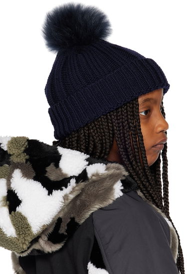 Pipo WOOLRICH Woolrich Kids Pom Pom Beanie Tummansininen | CFWKAC0145FRUF0428, 2
