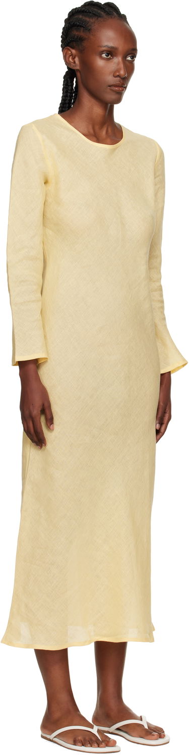 Mekko Baserange Baserange Dydine Long Sleeve Maxi Dress Keltainen | DRDYL-FL-AU25, 1