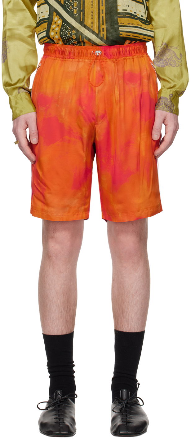Shortsit Ahluwalia Bassar Orange Tie Dye Shorts Oranssi | M-AHLU-SH001-SS23-FA99-OR