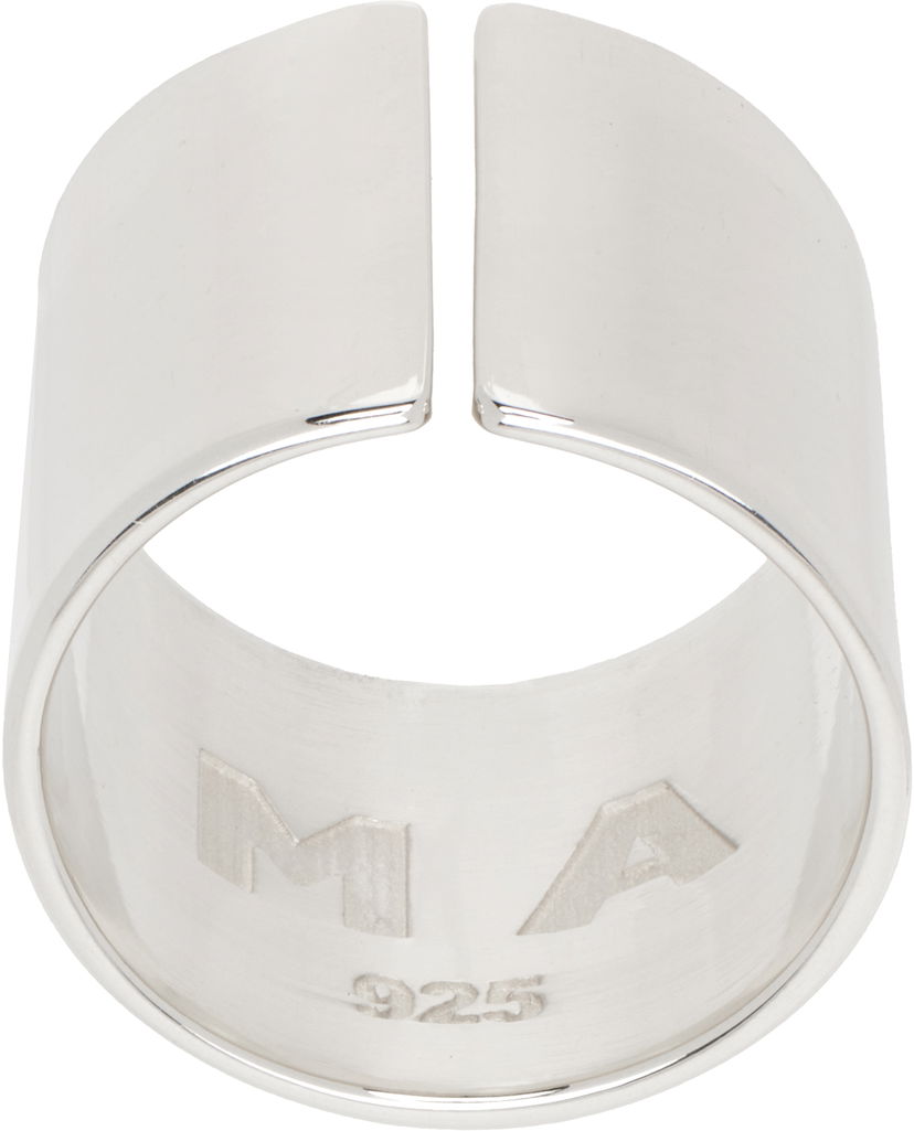 Sormus MARTINE ALI Martine Ali 'MA' Silver Cuff Ring Metallinen | MASS25044