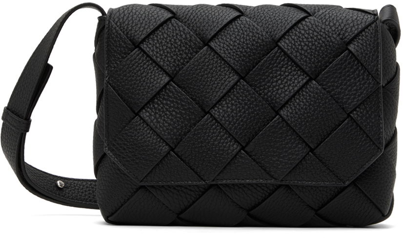 Olkalaukku Bottega Veneta Bottega Veneta Diago Woven Crossbody Bag Musta | 795637-V4FV1-8803