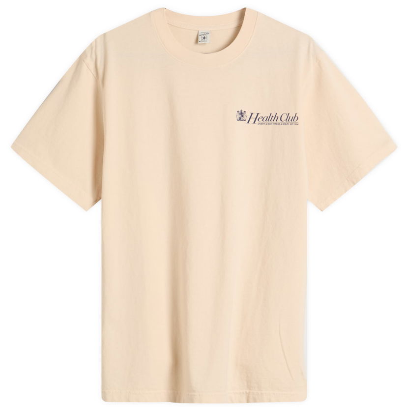T-paita Sporty & Rich Sporty & Rich Lion Health T-Shirt, Size Large Beige | TO043620080CR01