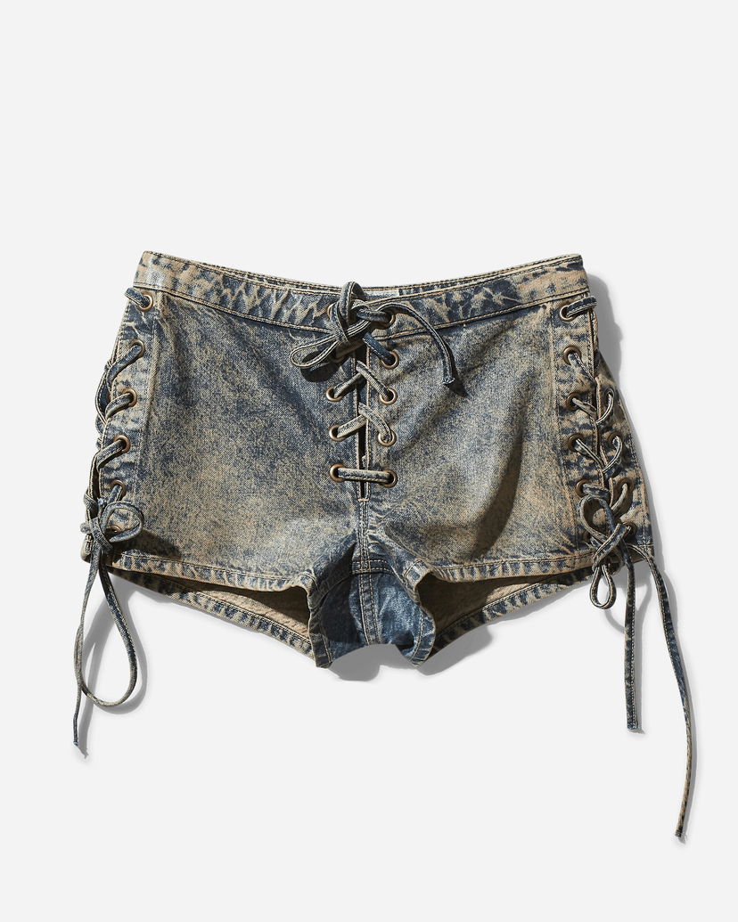 Shortsit GUESS Denim Shorts Stone Wash Sininen | W4BD0JD4RV9 GUS2