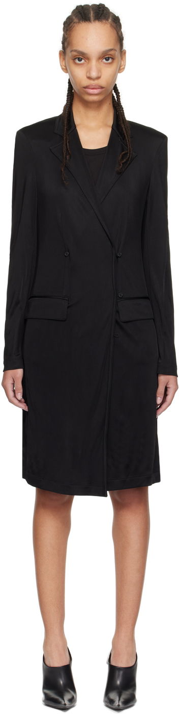 Mekko Helmut Lang Helmut Lang Classic Double-Breasted Coat Musta | O02HW401