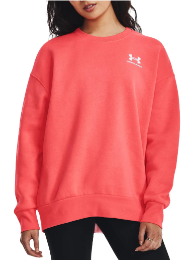 Huppari Under Armour UA Essential Fleece Oversized Crew Punainen | 1379475-690