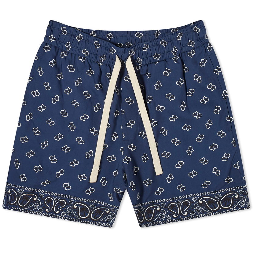 Shortsit Palm Angels Paisley Shorts Sininen | PMCB034S24FAB0054646